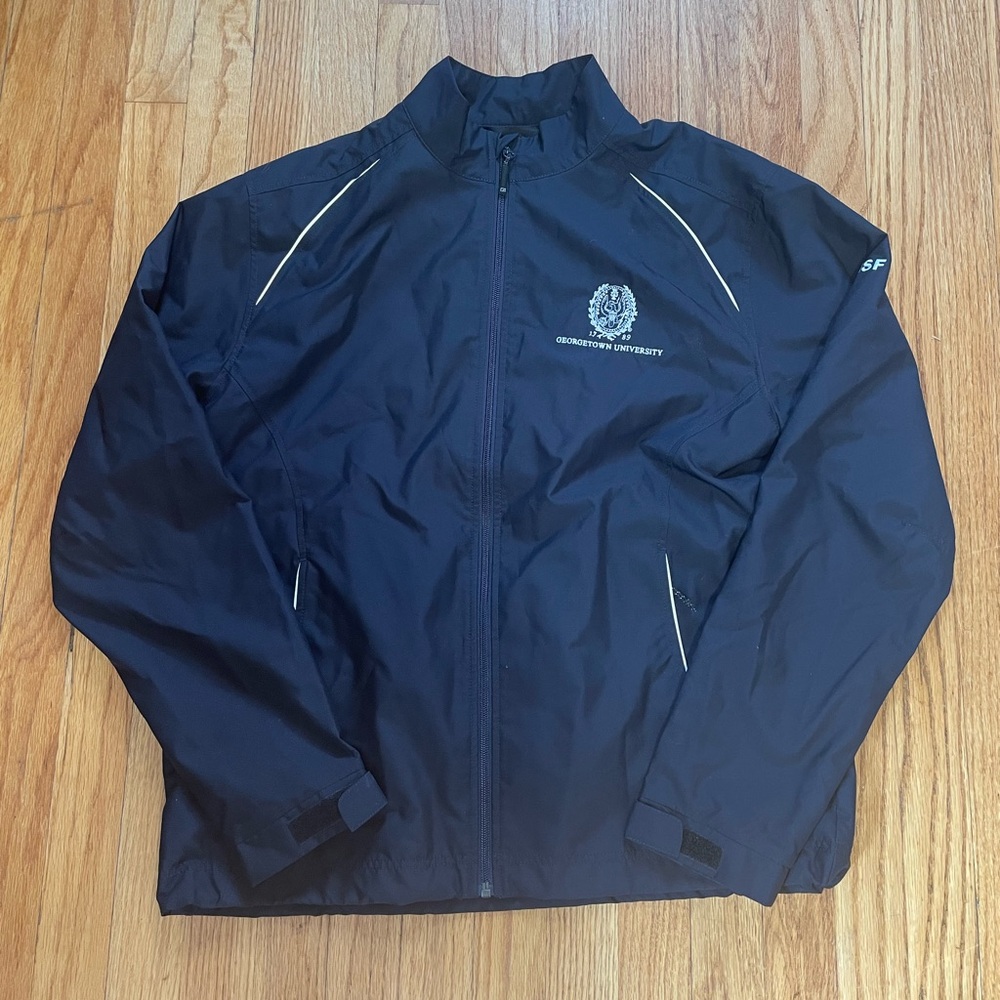 Cutter & Buck Men's Black Jacket, Georgetown University, Size M, Like New